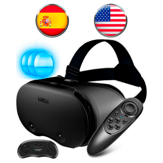 VRGpro-caja de gafas 3D de realidad Virtual X7, casco para teléfono inteligente IOS, Android, 5-7 ", balancín inalámbrico